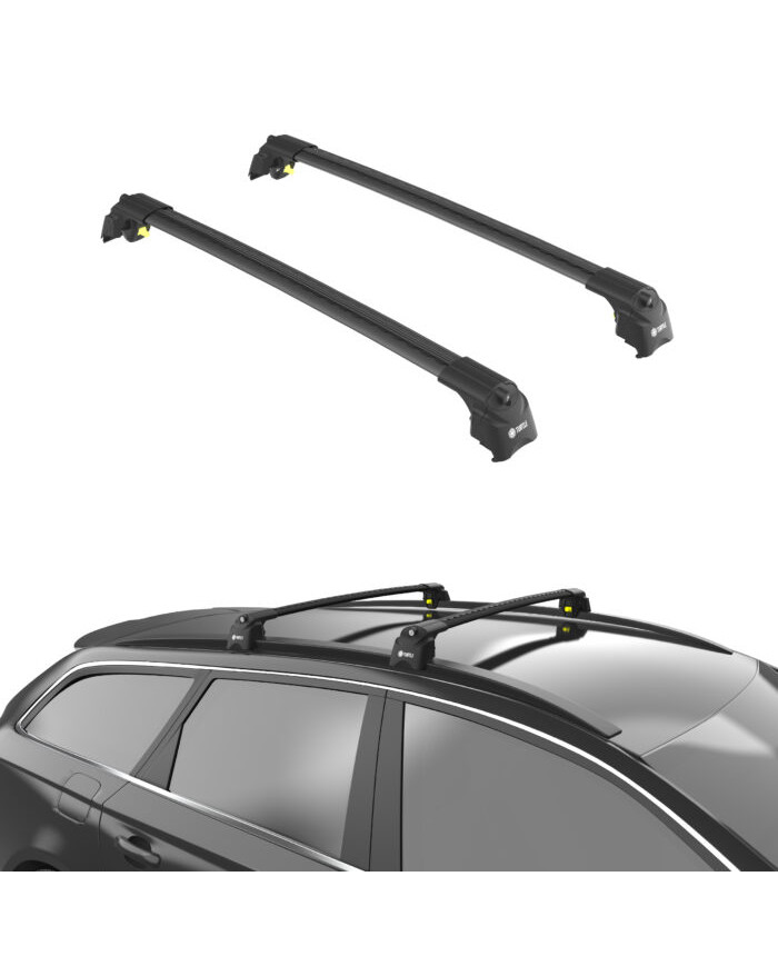 Turtle AIR 2 roof racks designed for vehicles with closed skids