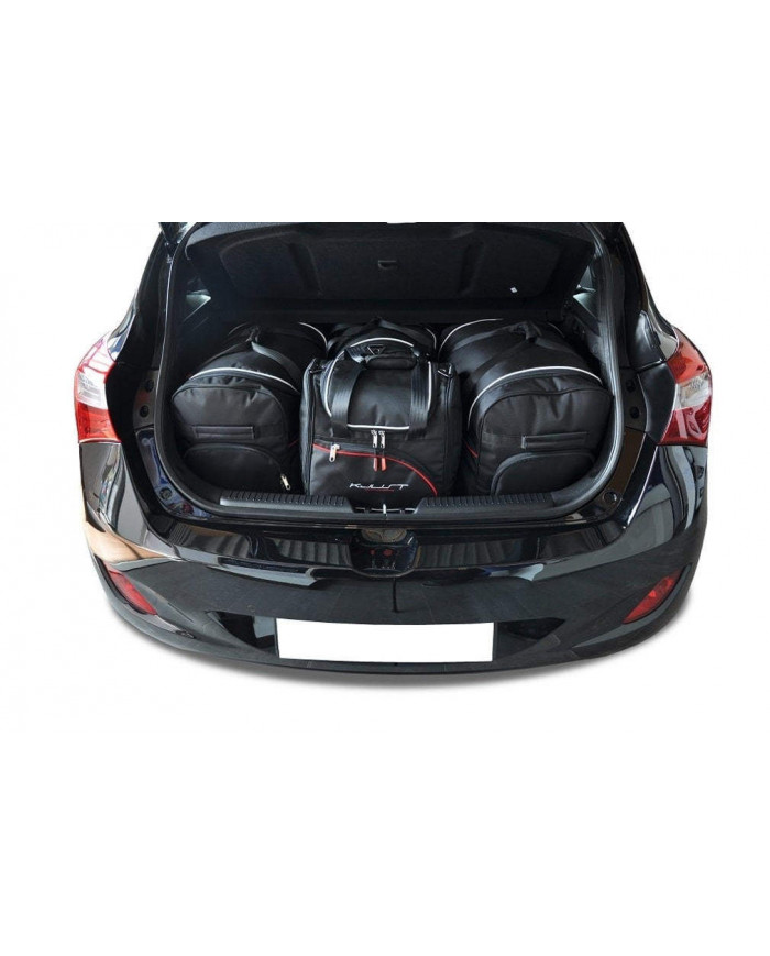 KJUST set of car trunk bags - HYUNDAI i30 5 HATCHBACK II 2012-2016 4PCS