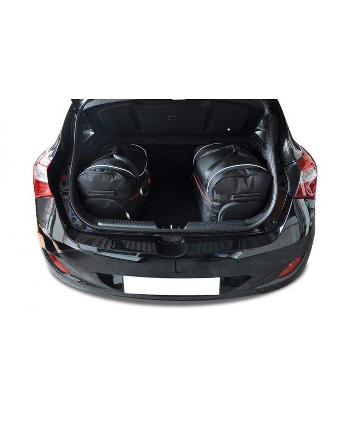 KJUST set of car trunk bags - HYUNDAI i30 5 HATCHBACK II 2012-2016 4PCS