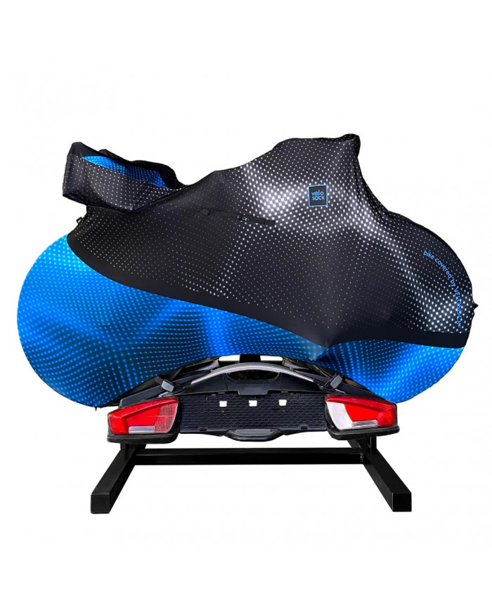 VELOSOCK transport cover for a bicycle - CARBON BLUE