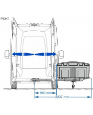 Vonódoboz CAMPER V3 Urban Black LONG doboz vonófelszereléshez