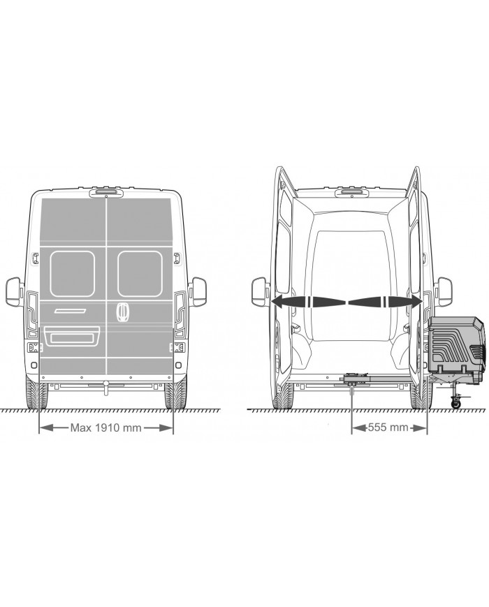 Towbox CAMPER V3 Camel LONG Box für das Abschleppen von Ausrüstung